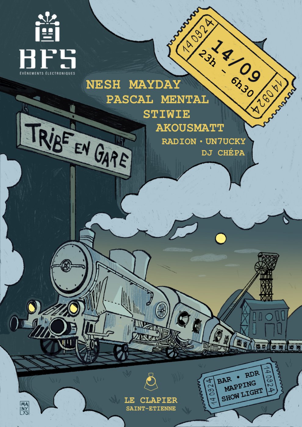 Affiche — Tribe en Gare #1